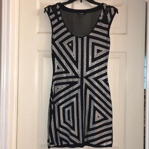 Express A-line black dress XS